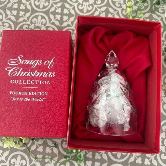 Waterford Crystal Songs of Christmas 1999 Bell 4th Ed Joy to the‎ World Vintage - Picture 8 of 8